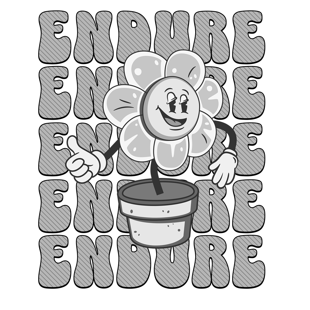 Flower "Endure" - Unisex Heavy Cotton Tee